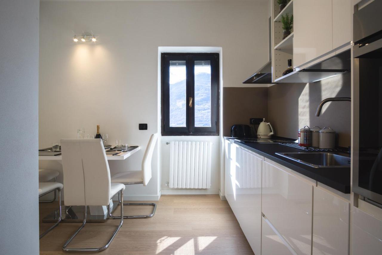 Panoramic Apartment Italian Alps Valtellina Near Sondrio, Tirano Poggiridenti エクステリア 写真